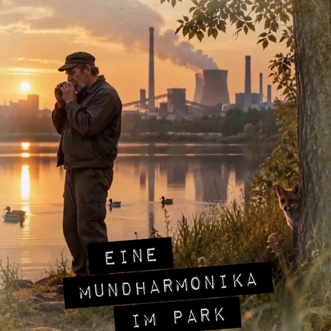 Eine Mundharmonika im Park | Stadtgeräusche artwork
