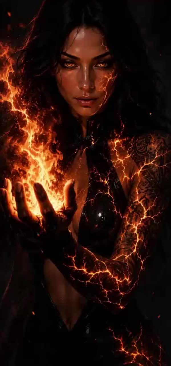 I became the fire artwork