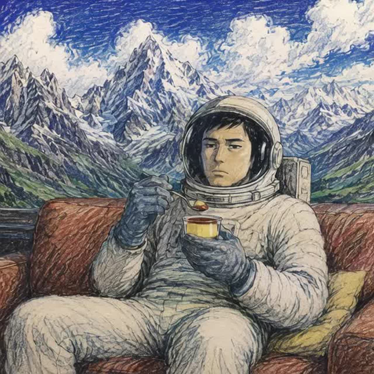 living room cosmos (アルプスver) #kawaiiくなくして artwork