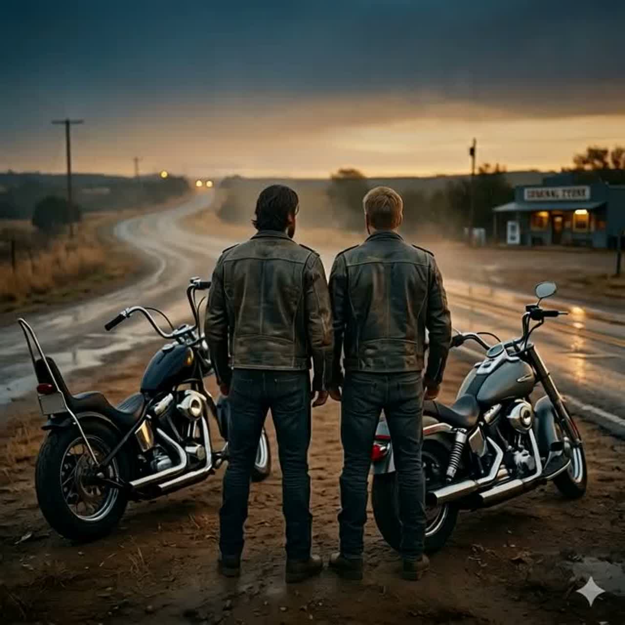 Two Harleys