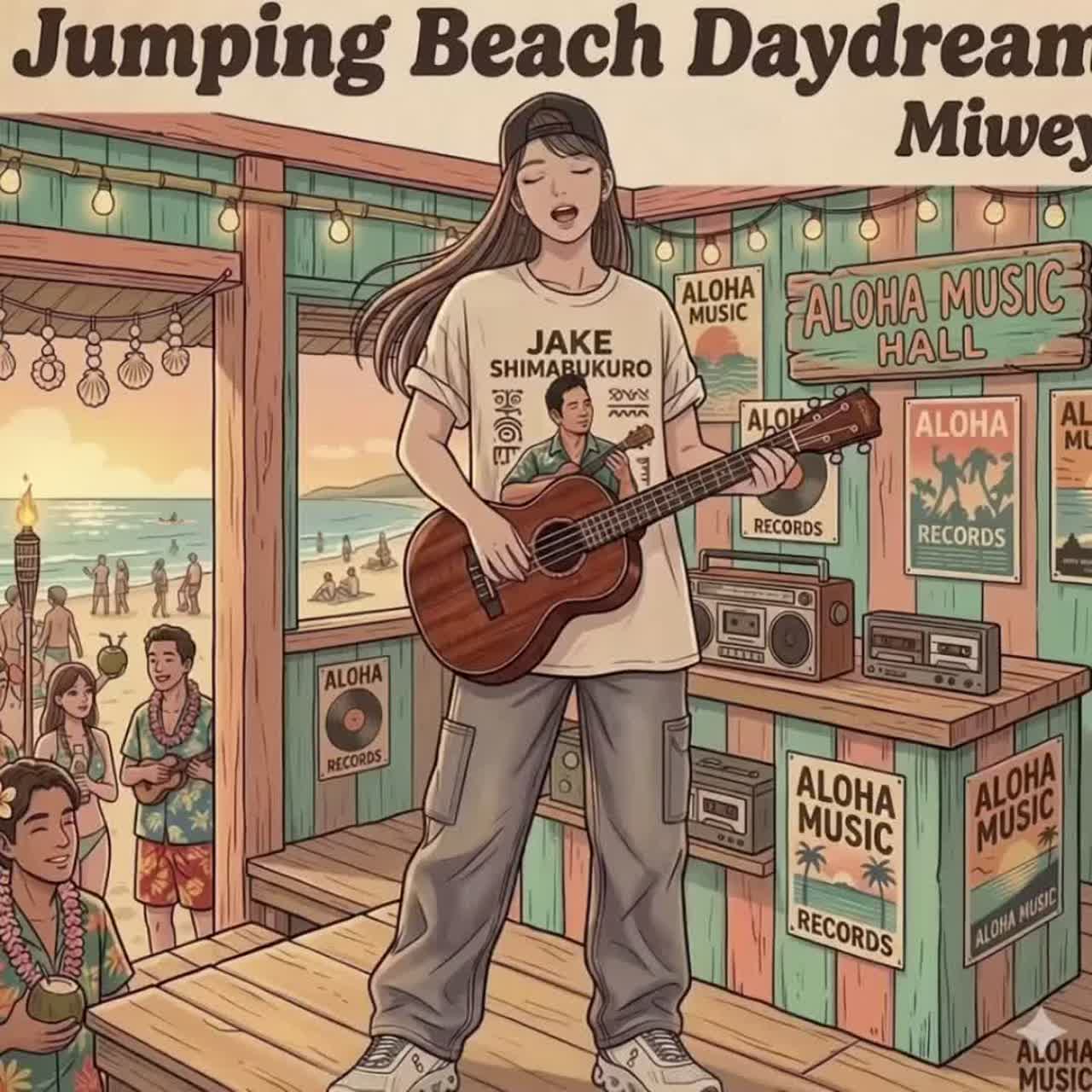 Jumping Beach Daydream(Blue Lagoon Chill) artwork