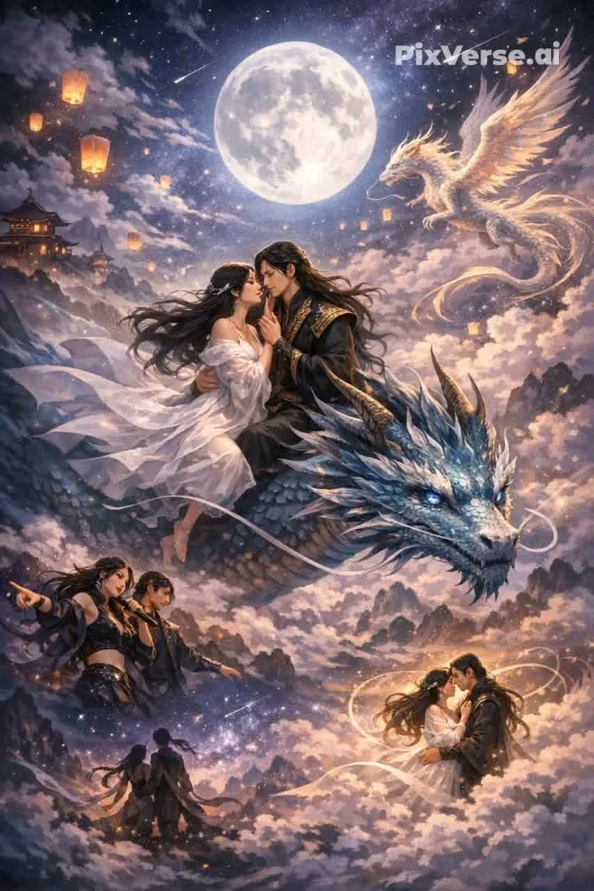 สองหัวใจบนท้องฟ้า Лингворитм artwork