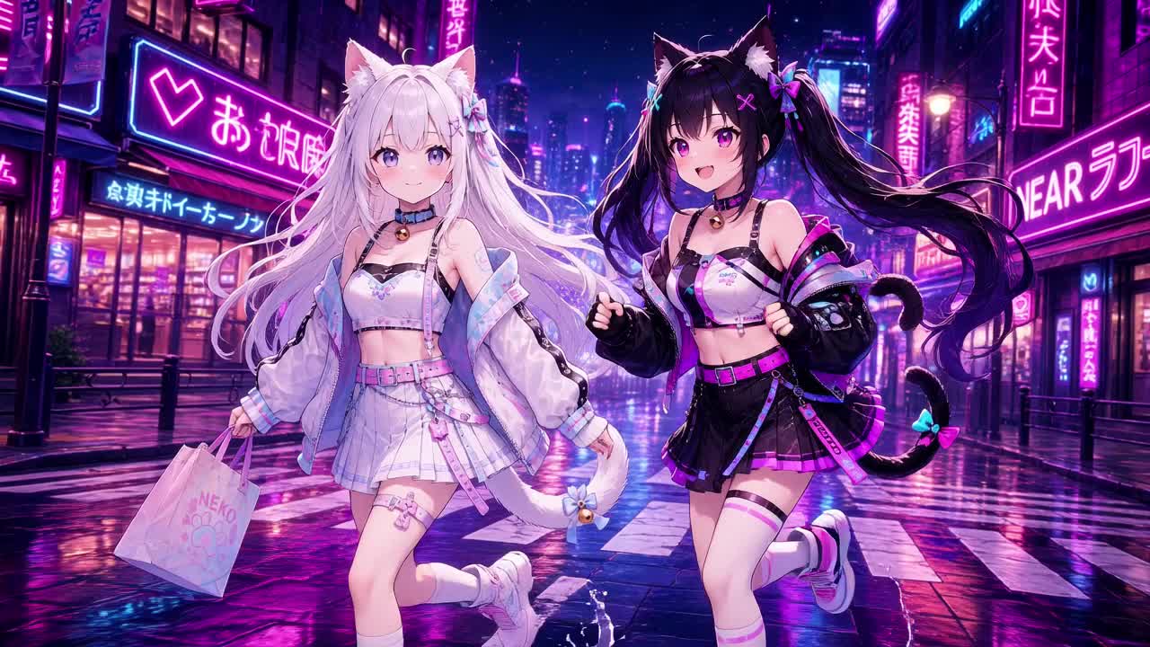 BLACK CAT☆NEON artwork