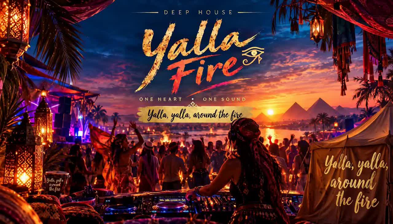 Yalla, yalla, Around the fire- يلا نغني كلنا artwork