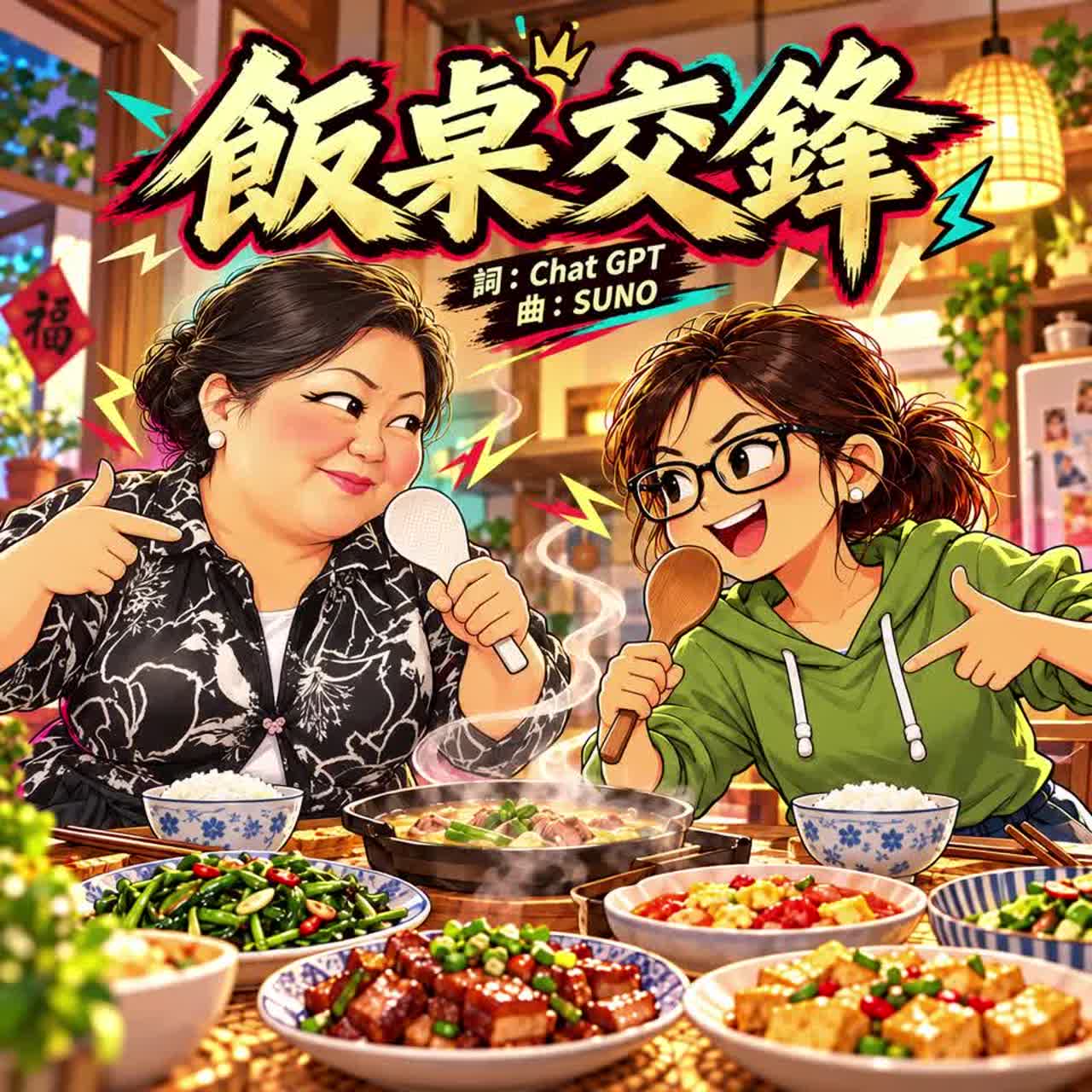 飯桌交鋒 artwork