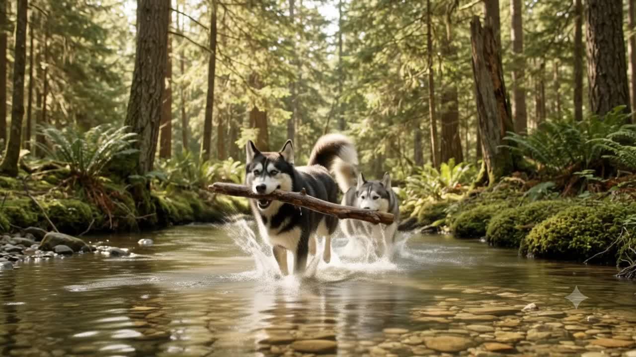 Paws in the Moss artwork