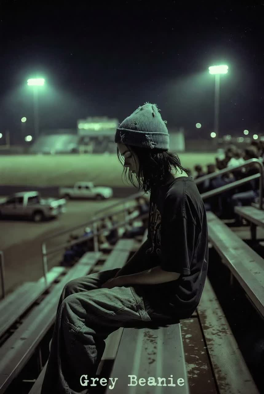 Grey Beanie Down artwork
