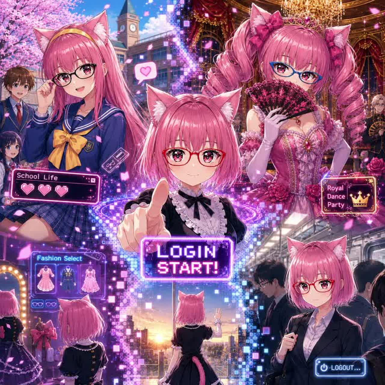 LOGIN！お洒落無限大☆　#おされさんめ artwork