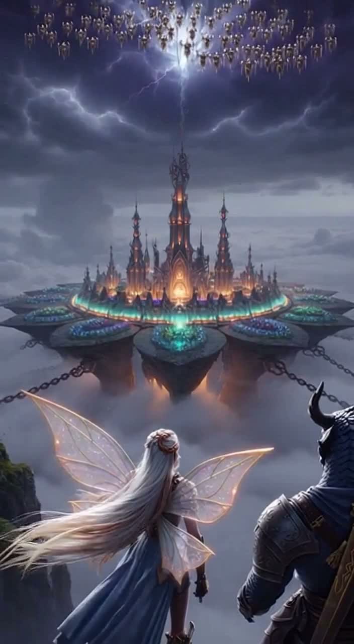 ⚡ Storm Seraphs Over Aetherbloom artwork