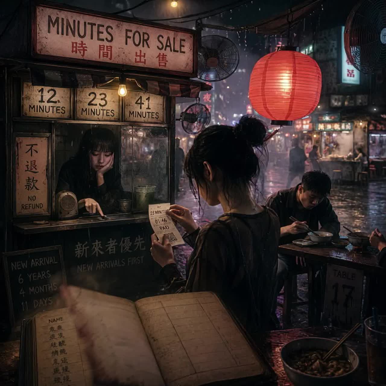 Narrative: Minutes for Sale artwork