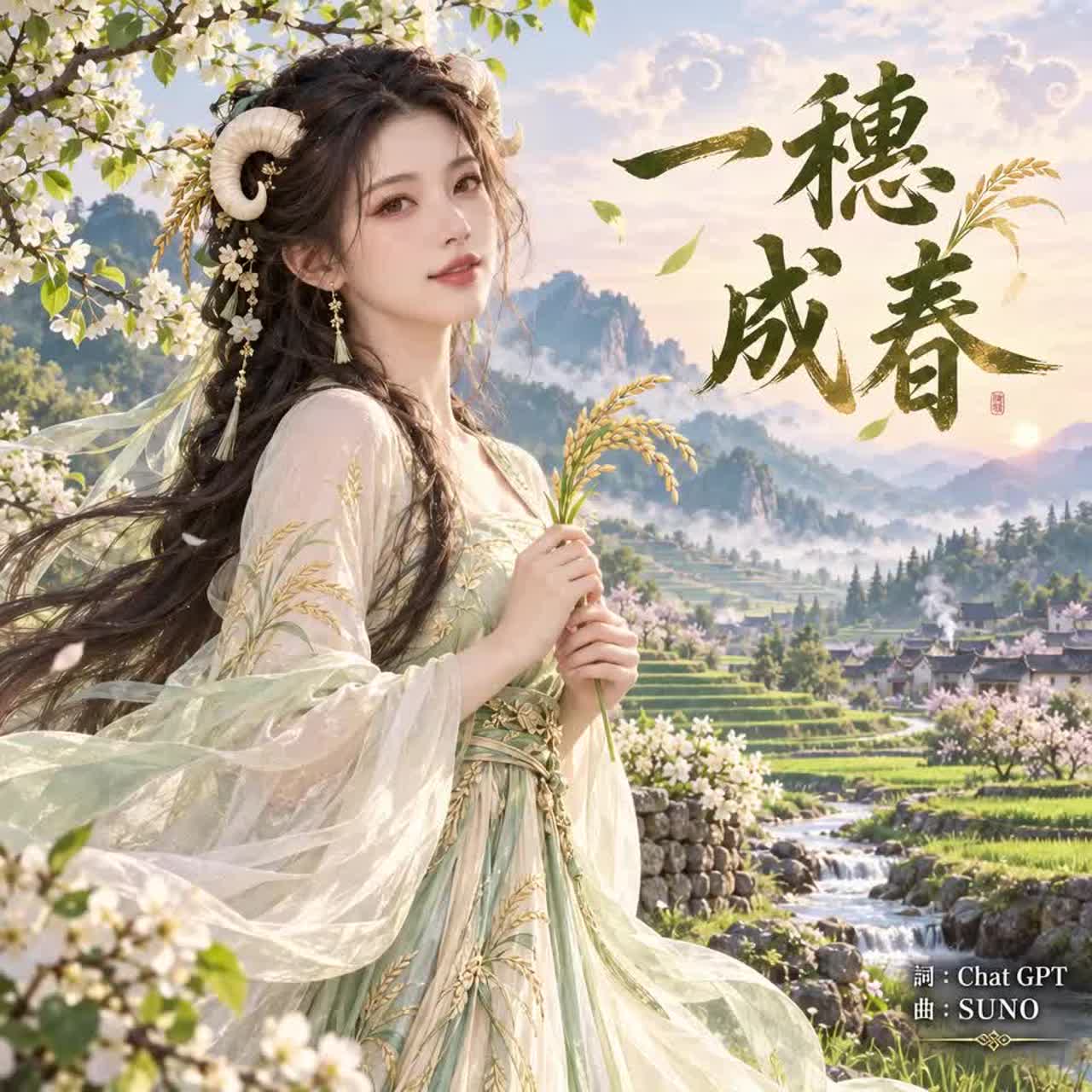 一穗成春（生肖羊）女 artwork