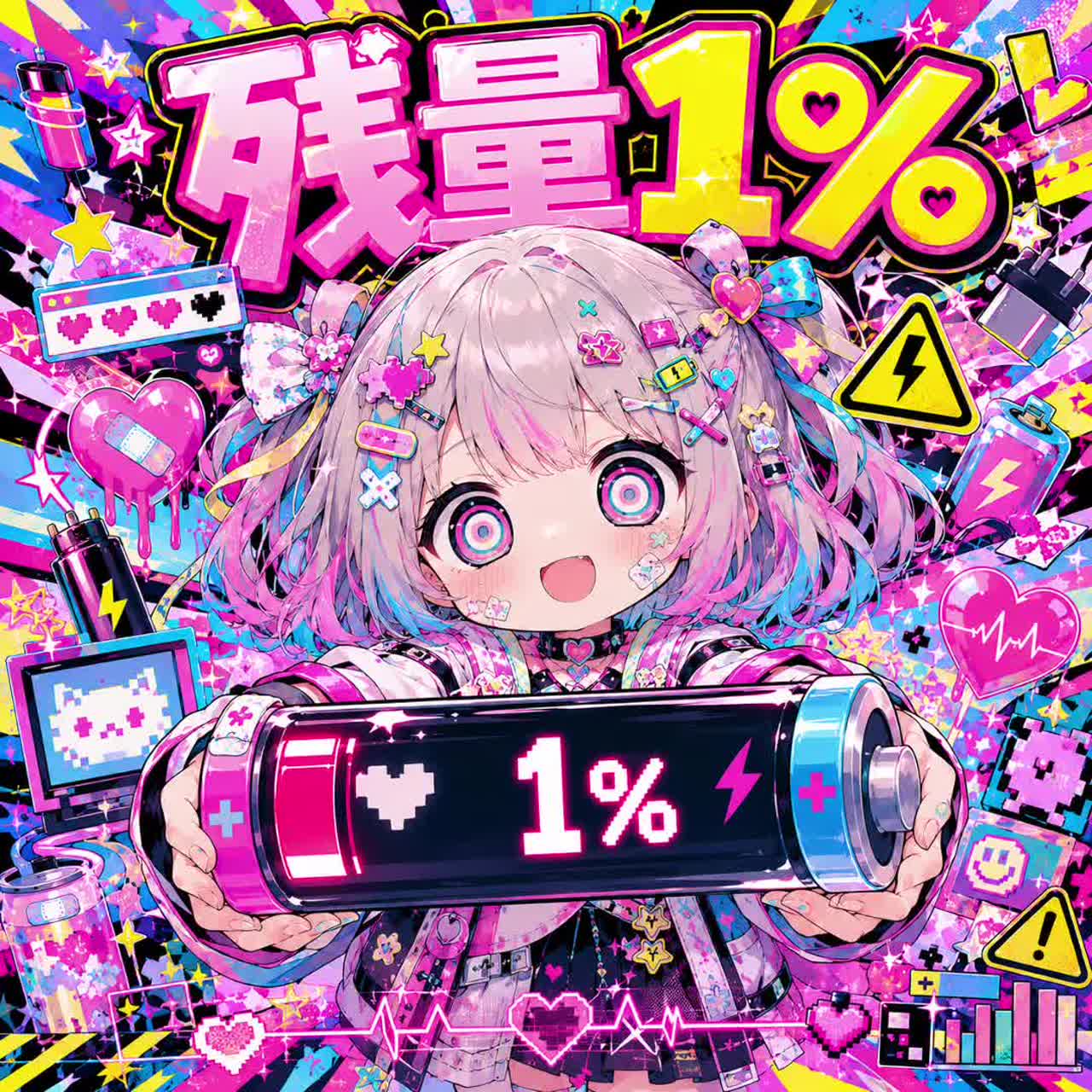 残量1% [猫キックmix] #Denpa song artwork