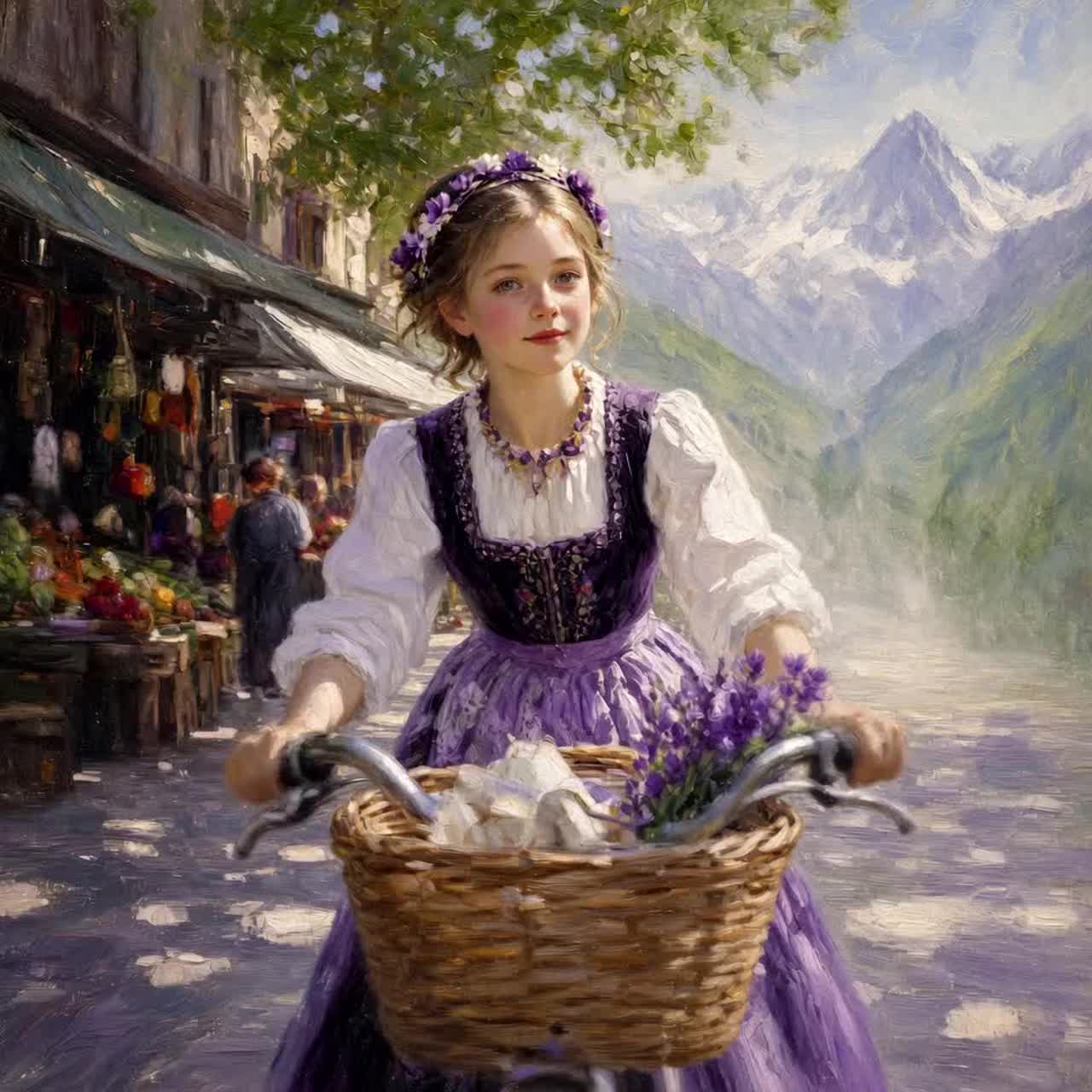Purple-White dance artwork