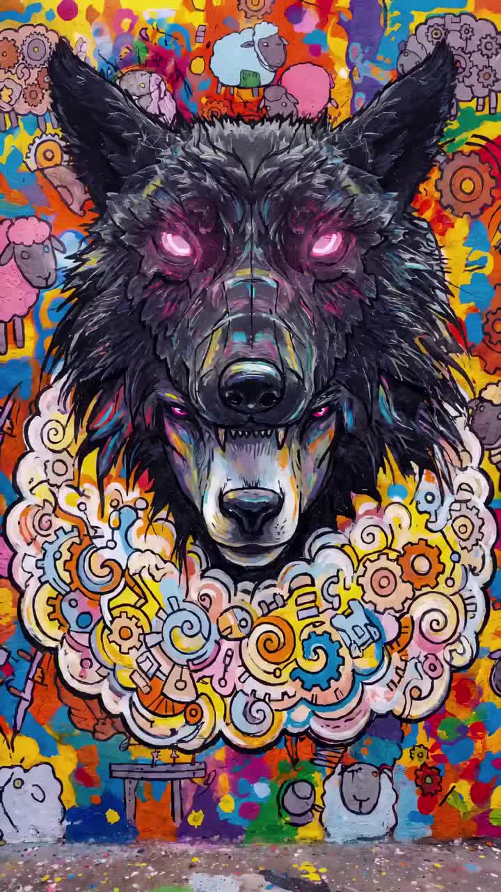 Raj Against The Wolfs artwork