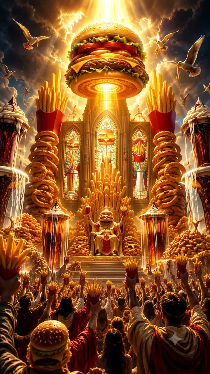 FAST FOOD RELIGION™ 🍔📿™ artwork