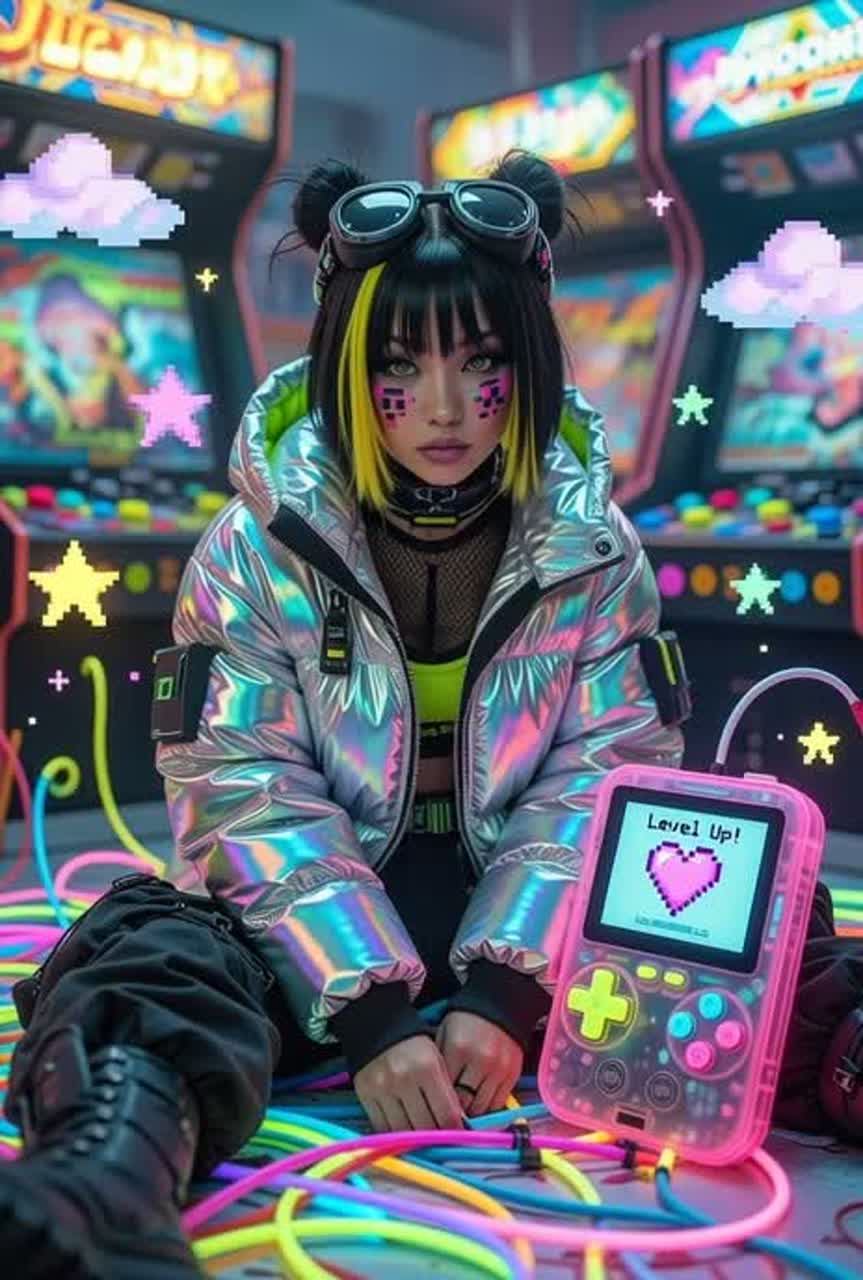 “Gameboy Heart” – Lyrics (Cute Version) artwork