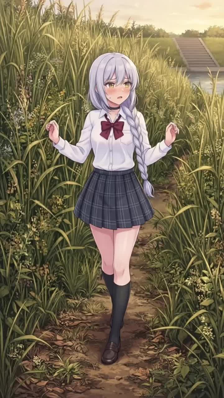 【ネコにゃーシリーズ】草生え☆サンダァァーッ！！ 〜シズカの河川敷サバイバル電波ロード〜 その2 #denpa song （yy電波ですか？コラボ） artwork