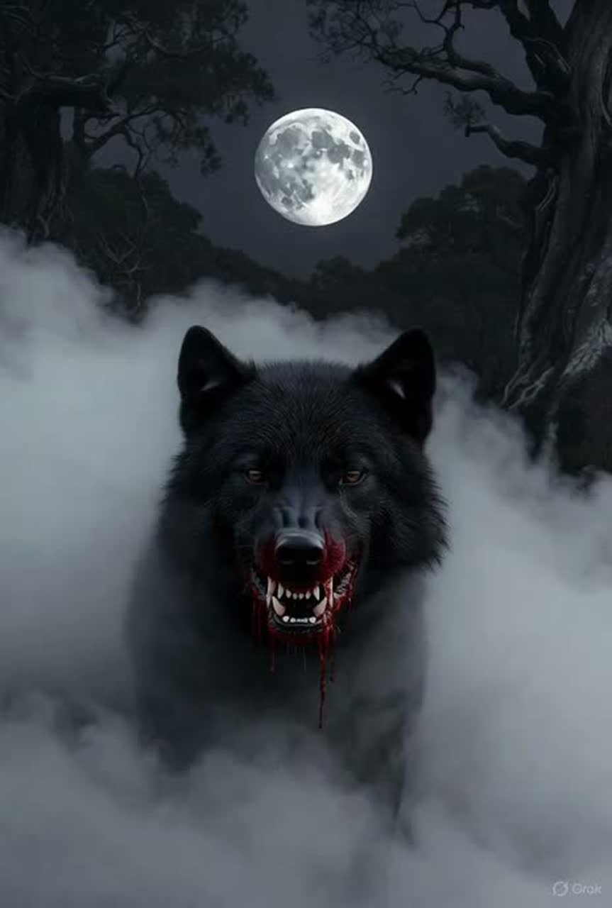 The wolf artwork