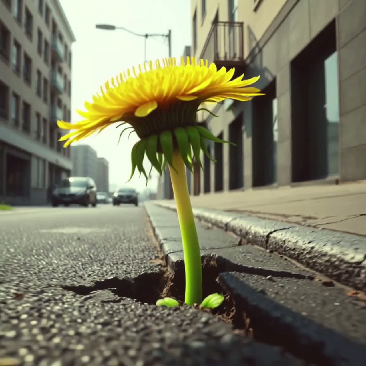 Wildflowers Through Asphalt artwork