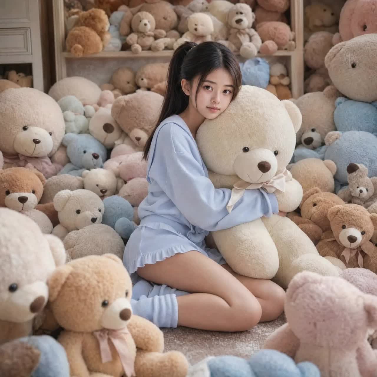 A Girl and Her Teddy-Bear Day artwork