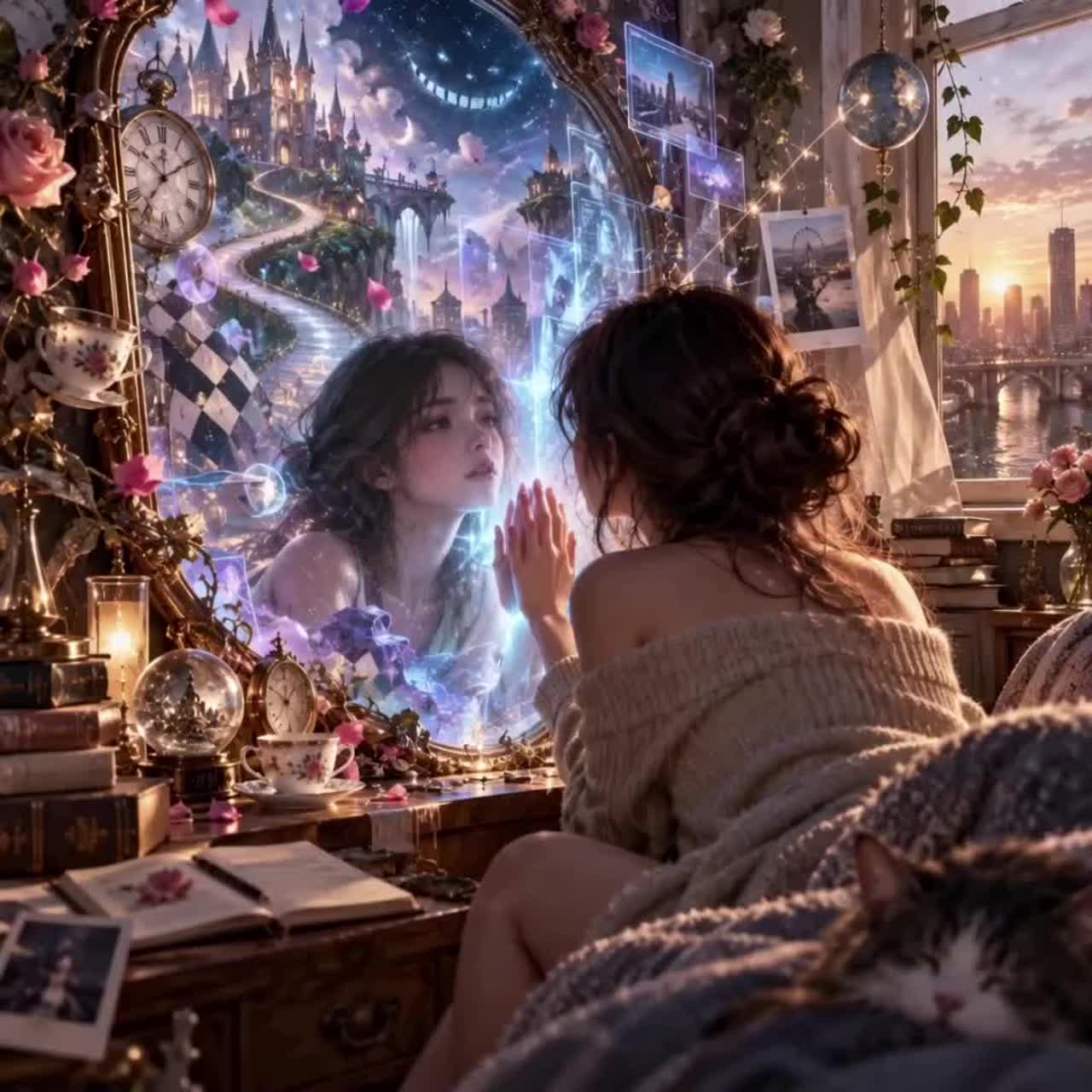 The Looking Glass Between Us artwork