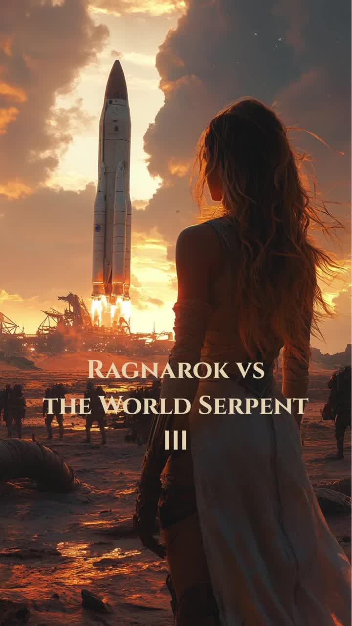 Ragnarok vs the World Serpent III artwork