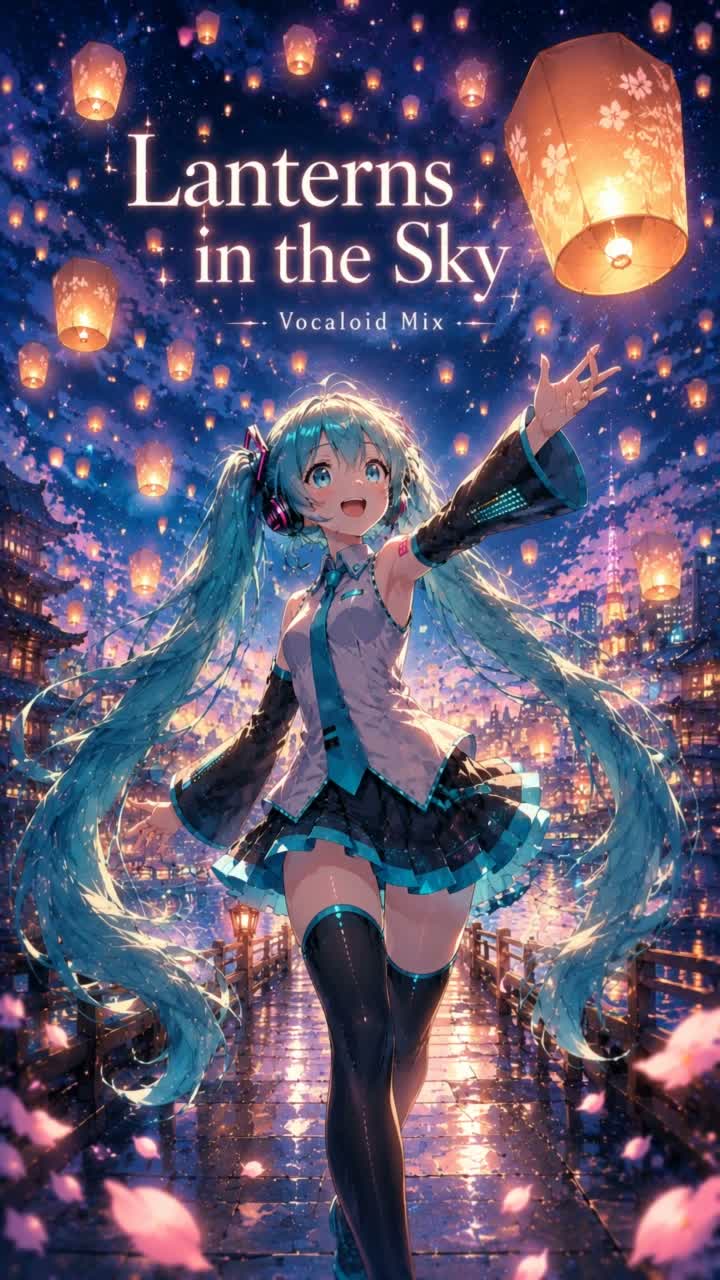 Lanterns in the Sky (Vocaloid Mix) artwork