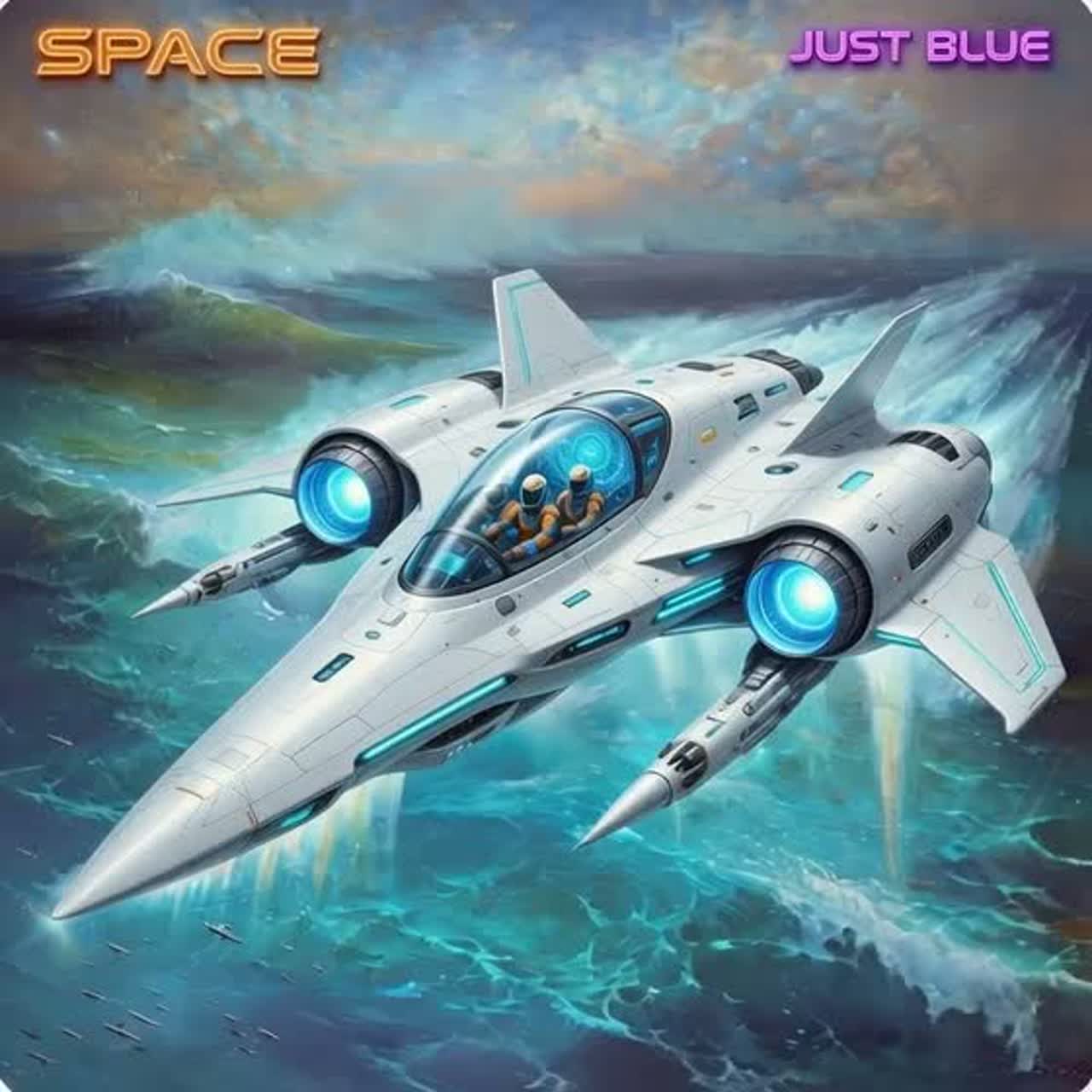 Just Blue on Radio Three Cats artwork