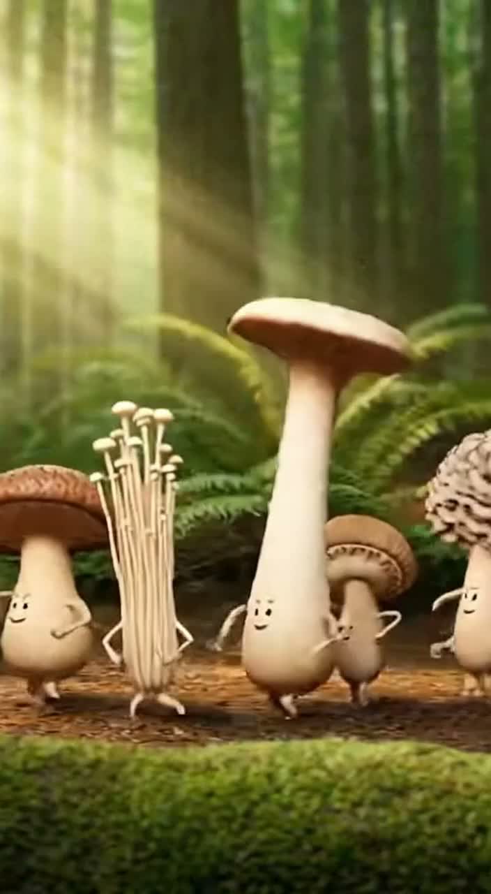 🎉 『きのこパレード☆フライパン行き』 🍳🍄 artwork