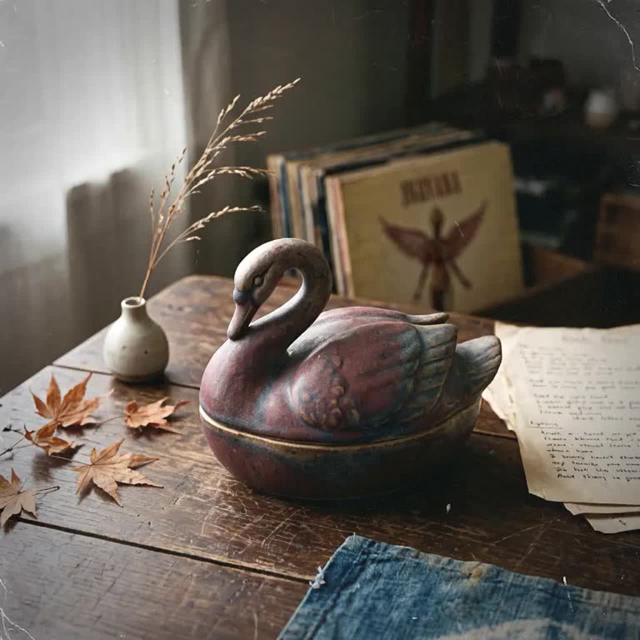 Swan Shaped Box artwork