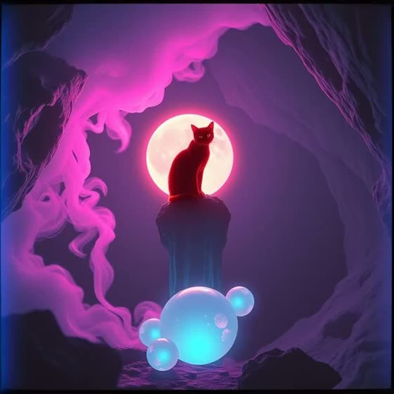 Psychedelic Cat artwork