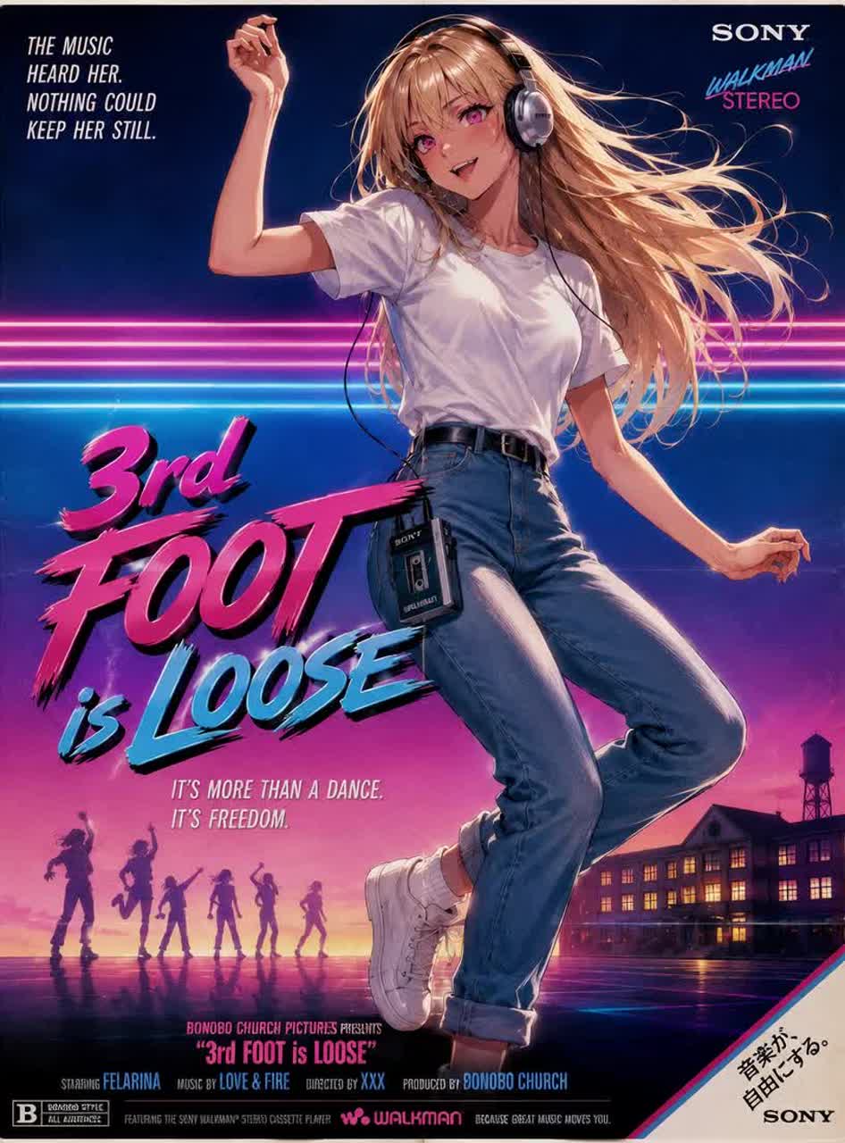 FREE BETWEEN THE LEGS（in “3rd Foot is LOOSE”） artwork