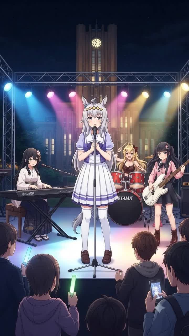 【ウマ娘&ネコにゃーシリーズ】UMAs -winning thunder- 〜東大特設ライブ・白銀の怪物降臨Ver.〜 その1 #Denpa song （yy電波ですか？イメージ） artwork