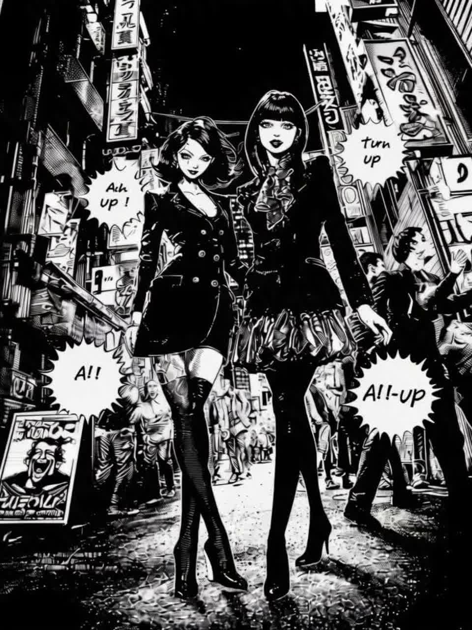 チラリ Turn up artwork