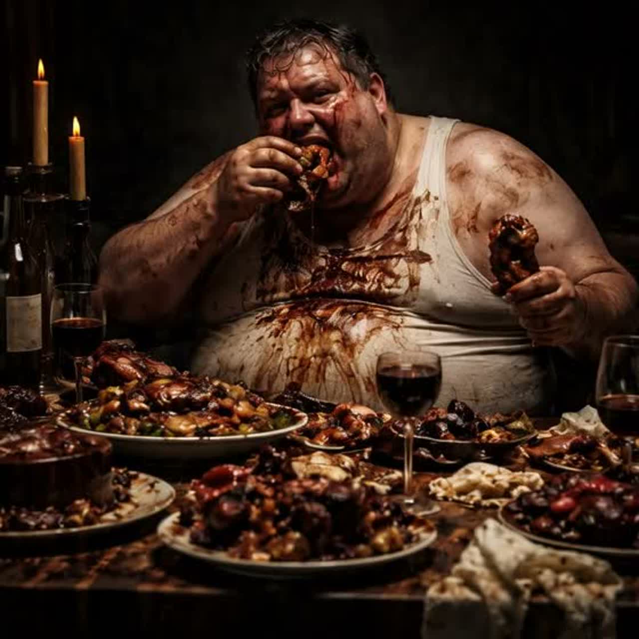 Seven - Gluttony, sin gula artwork
