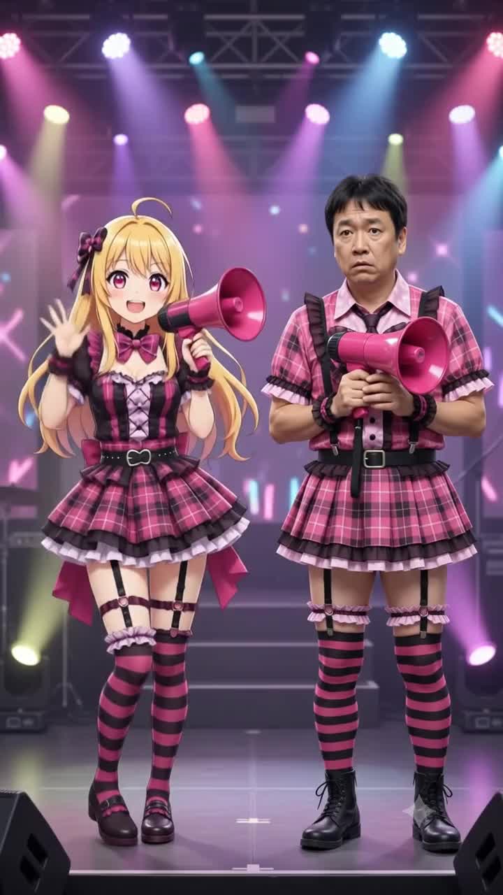 【ネコにゃー＆セーラーおじさんシリーズ】ネコにゃ！☆ ネ”ゴニ”ャァ”ー！！ セーラーおじさん乱入ver #denpa song その2 (yy電波ですか？コラボ) artwork