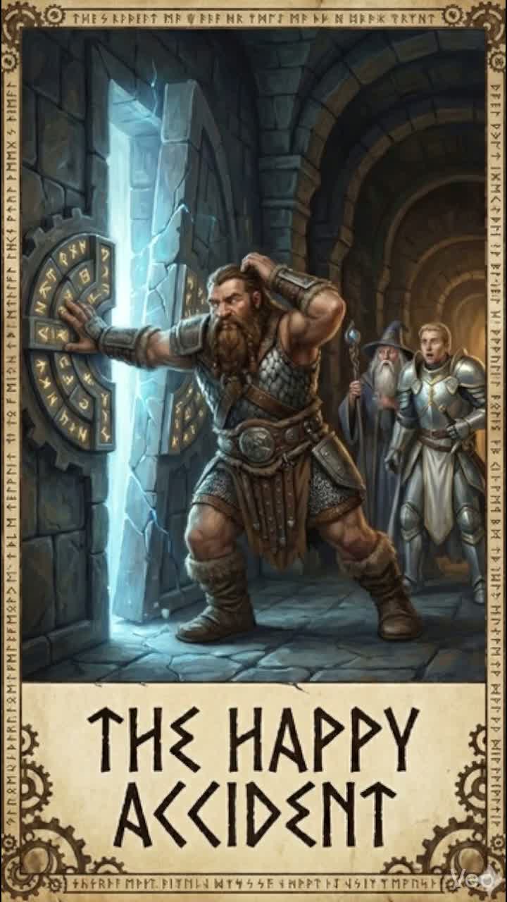 The Happy Accident - Korg the Smasher & genius barbarian artwork