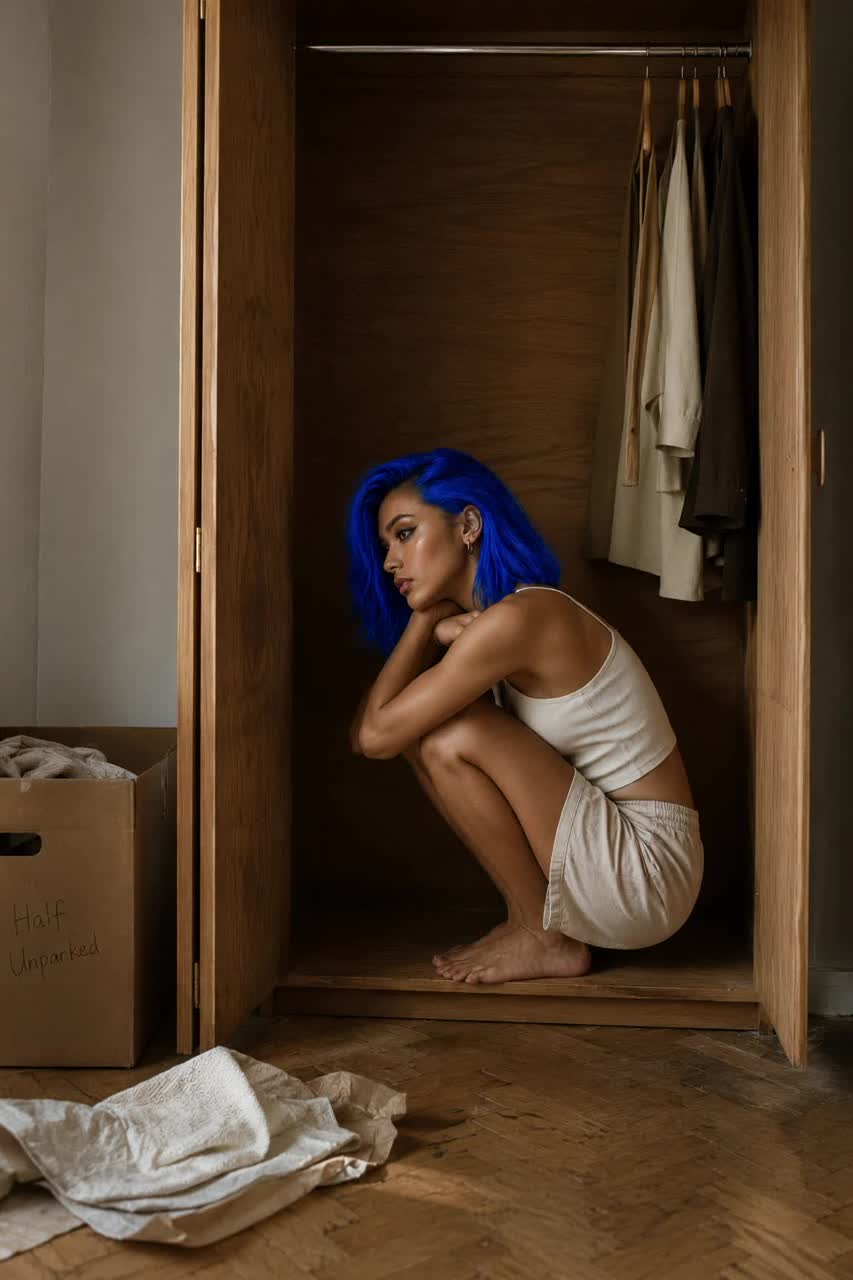 🖤Half Unpacked💙👄 artwork