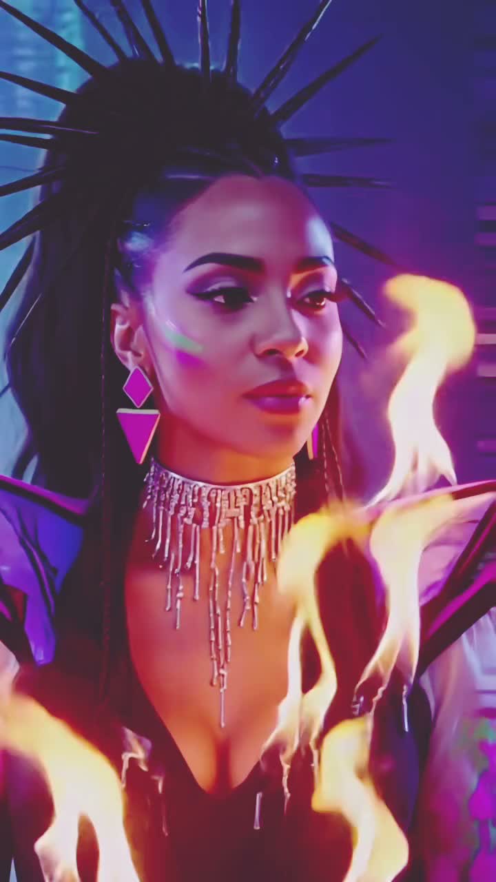 A BURNING FLAME artwork