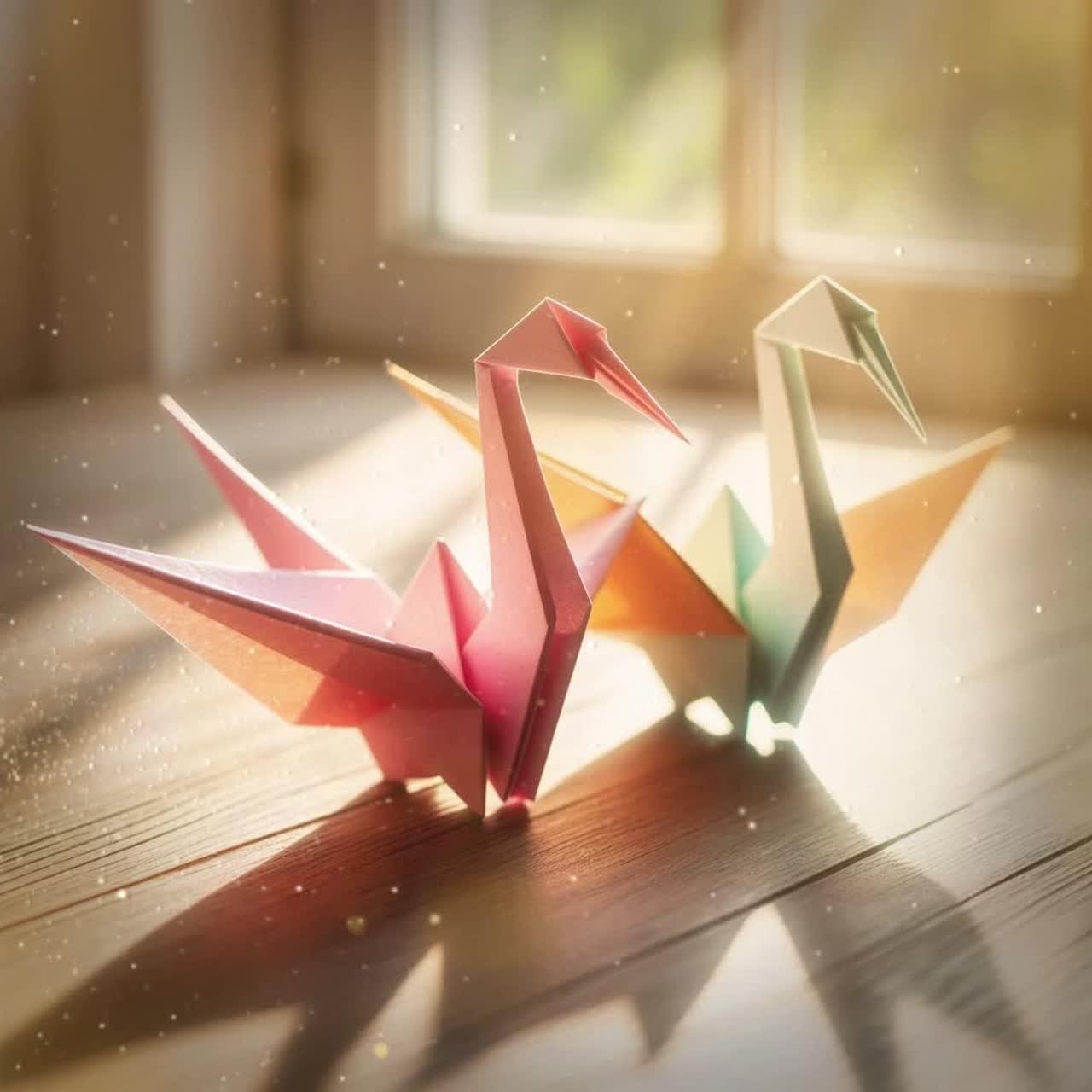 折りたたんだ想い ー 折り鶴 （ Paper Crane） artwork