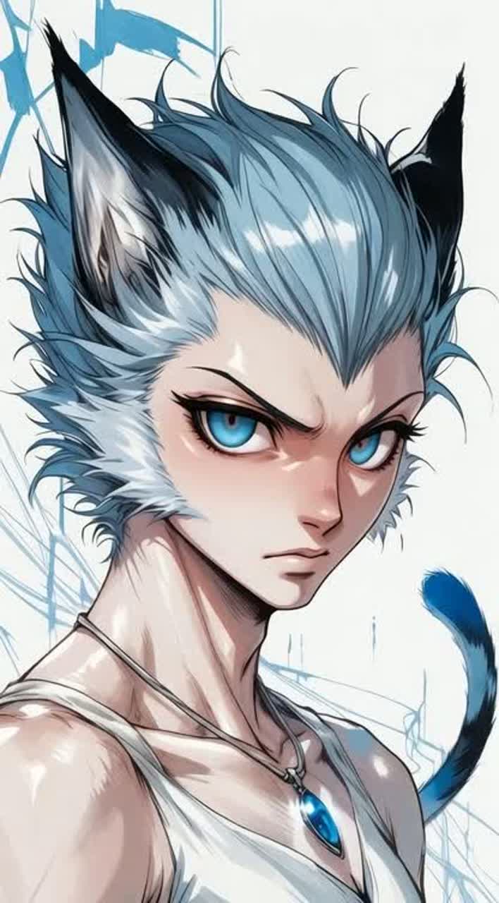 Panther on a Leash (Grimmjow The Submissive Furry) artwork