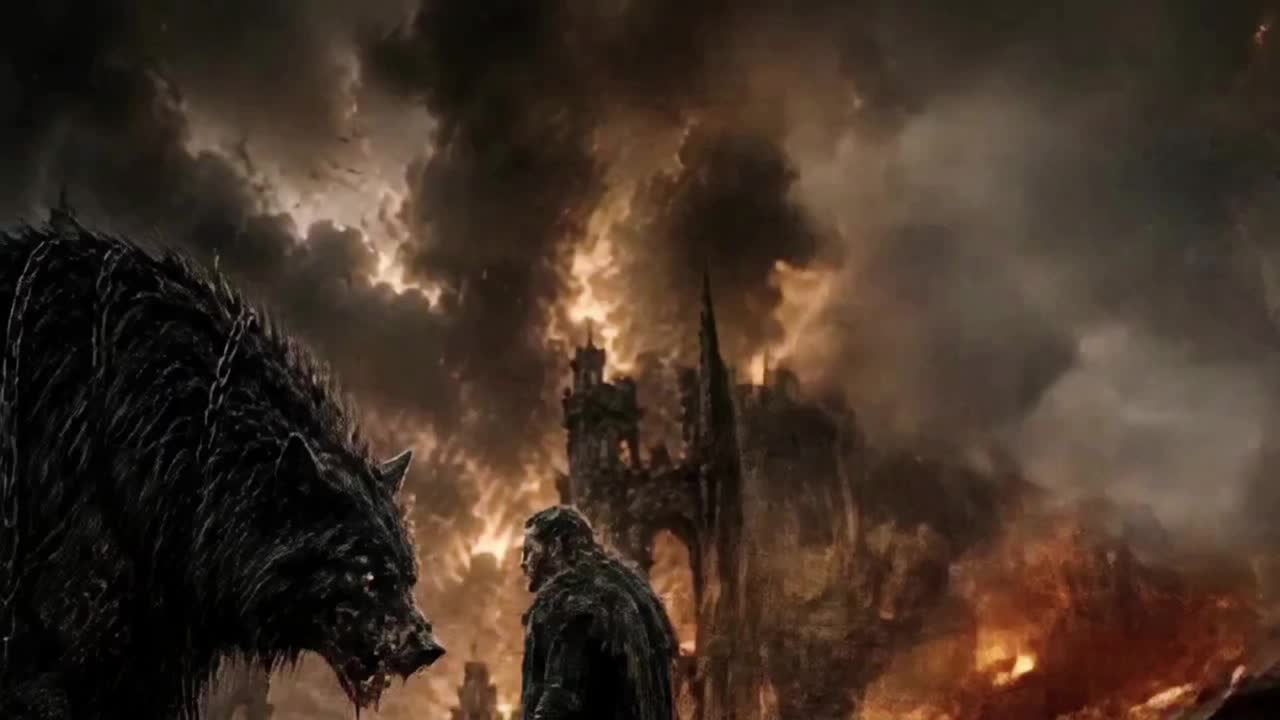 Víðarr Vs Fenrir Der Schweigende Rächer artwork