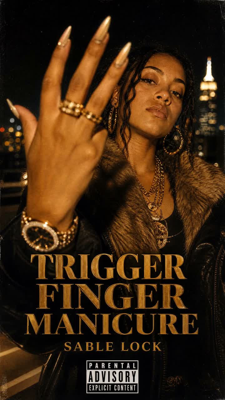 Trigger Finger Manicure - Sable Lock artwork