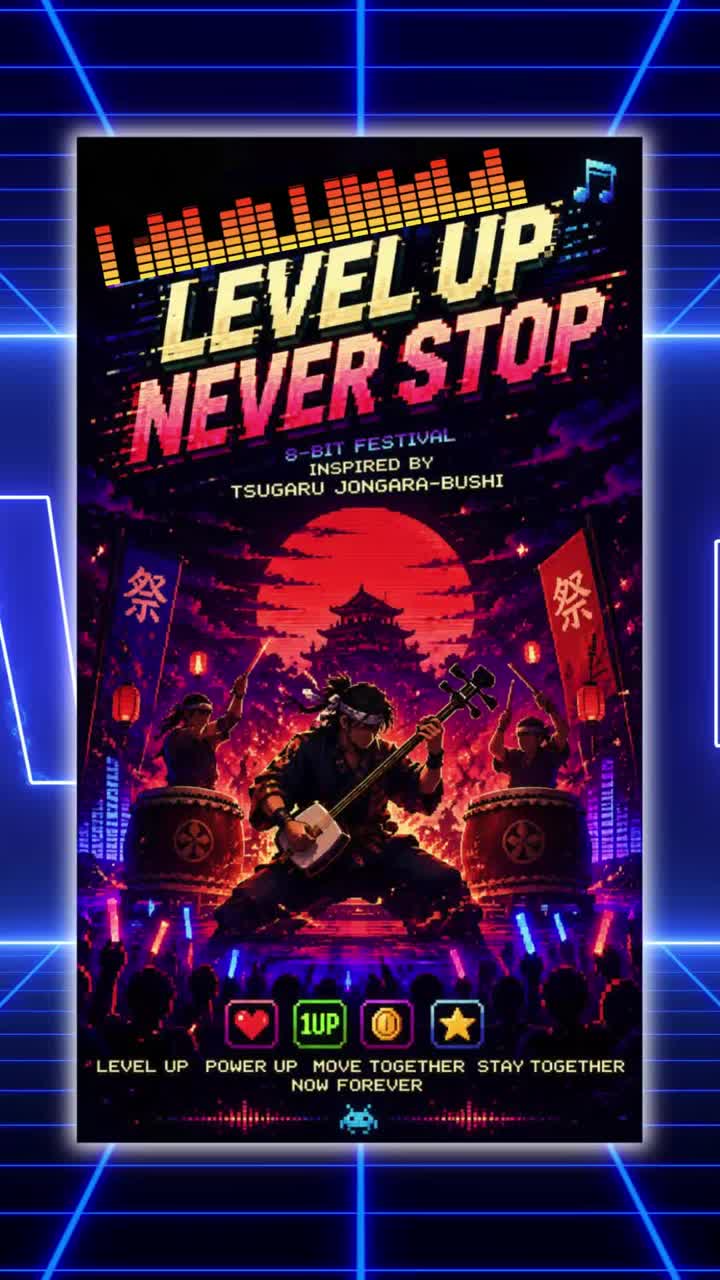 Level Up Never Stop artwork