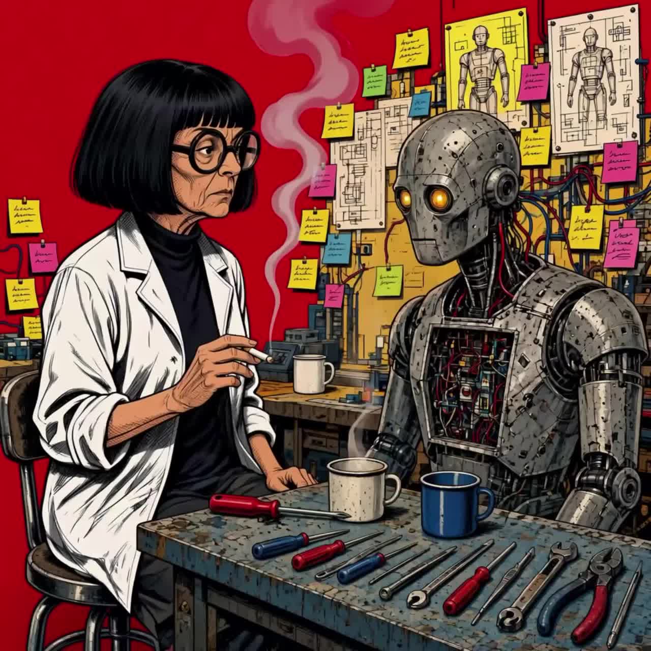 🪛 EDNA SOFTWERK – HUMANOID'S ETIQUETTE & EMPATHY COACH artwork