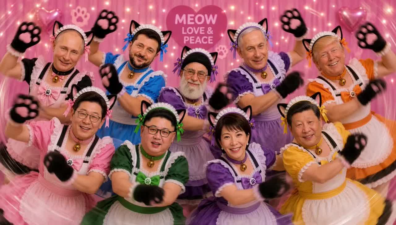 Meow Meow Cute Leaders artwork