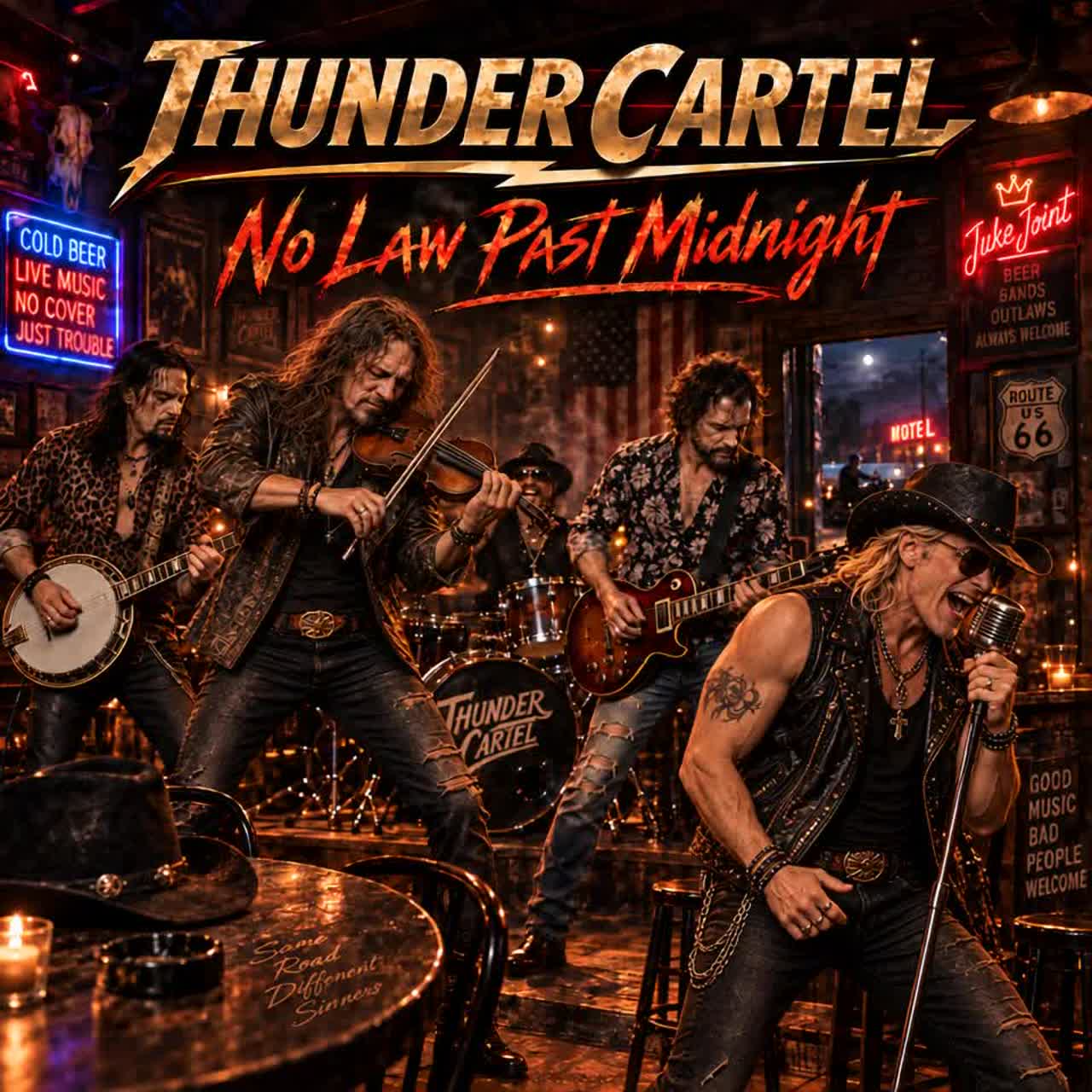 Thunder Cartel - No Law Past Midnight artwork
