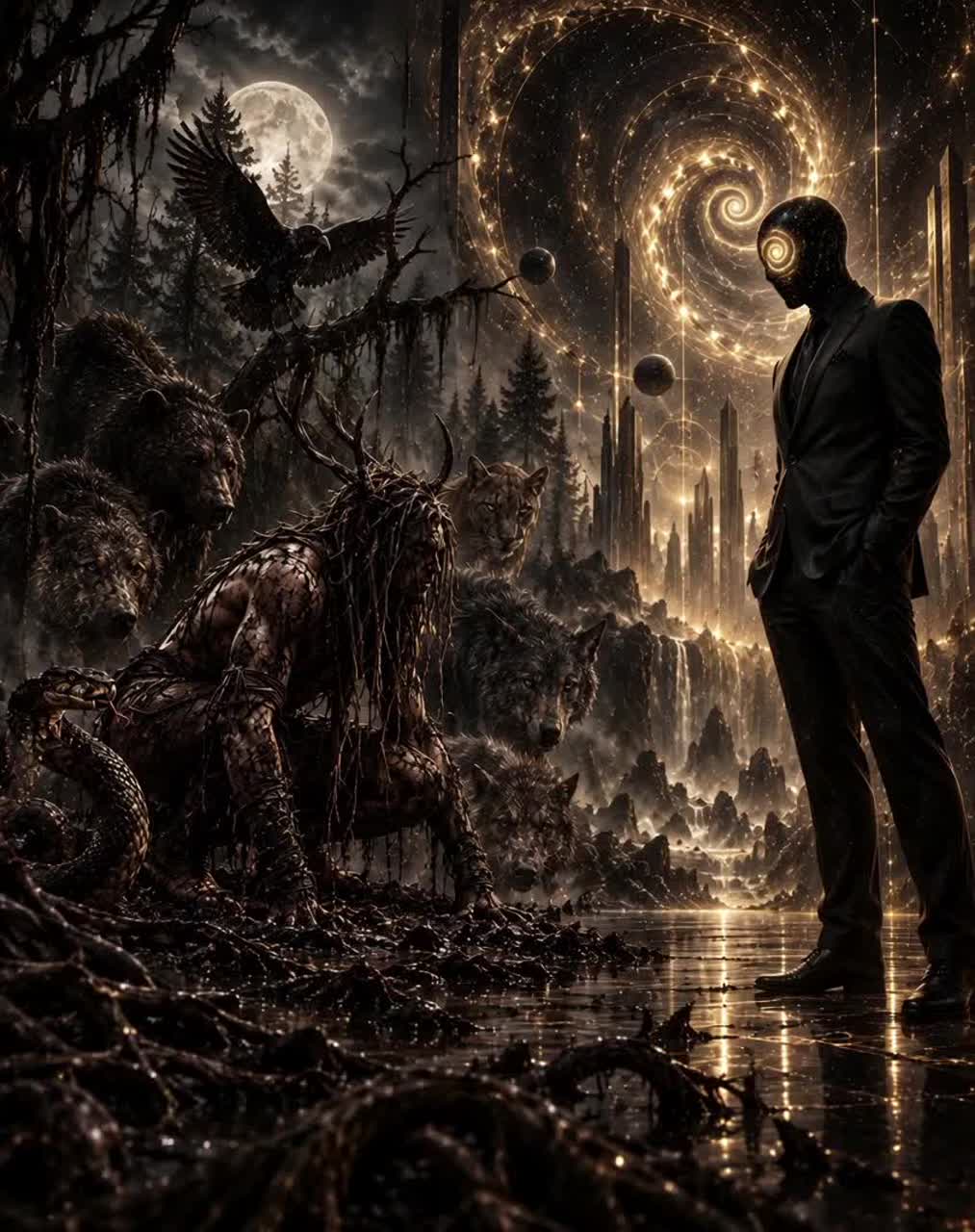 WHERE ROOTS MEET THE SPIRAL artwork