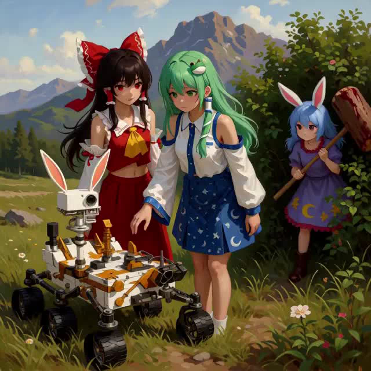 The Rabbit has Landed (Touhou Project) v6 artwork