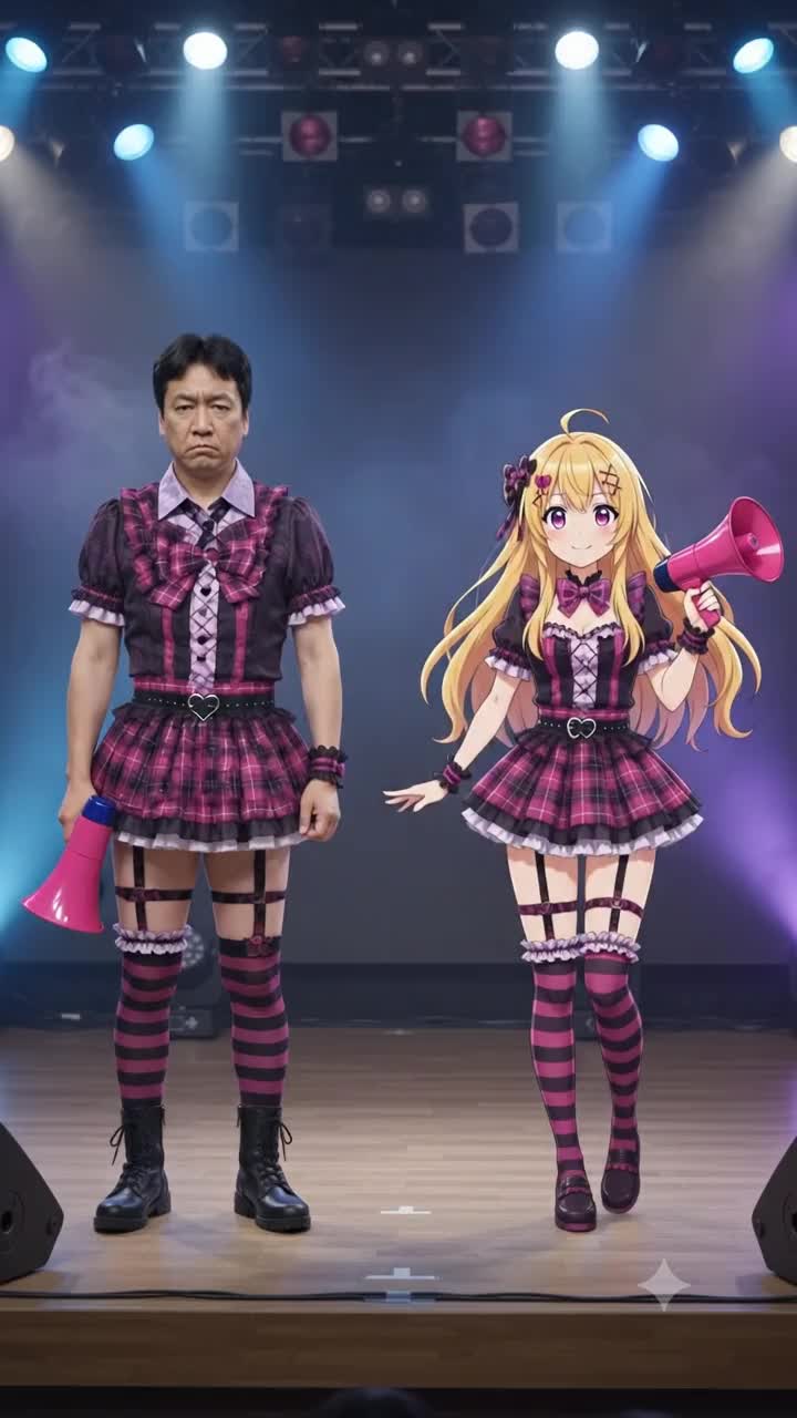 【ネコにゃー＆セーラーおじさんシリーズ】ネコにゃ！☆ ネ”ゴニ”ャァ”ー！！ セーラーおじさん乱入ver #denpa song その1 (yy電波ですか？コラボ) artwork
